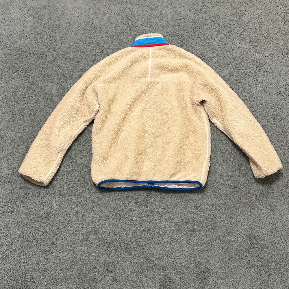 Patagonia Jacket Kids Size XL Retro X Full Zip Deep Pile Cream Fleece 65643 - Picture 3 of 7